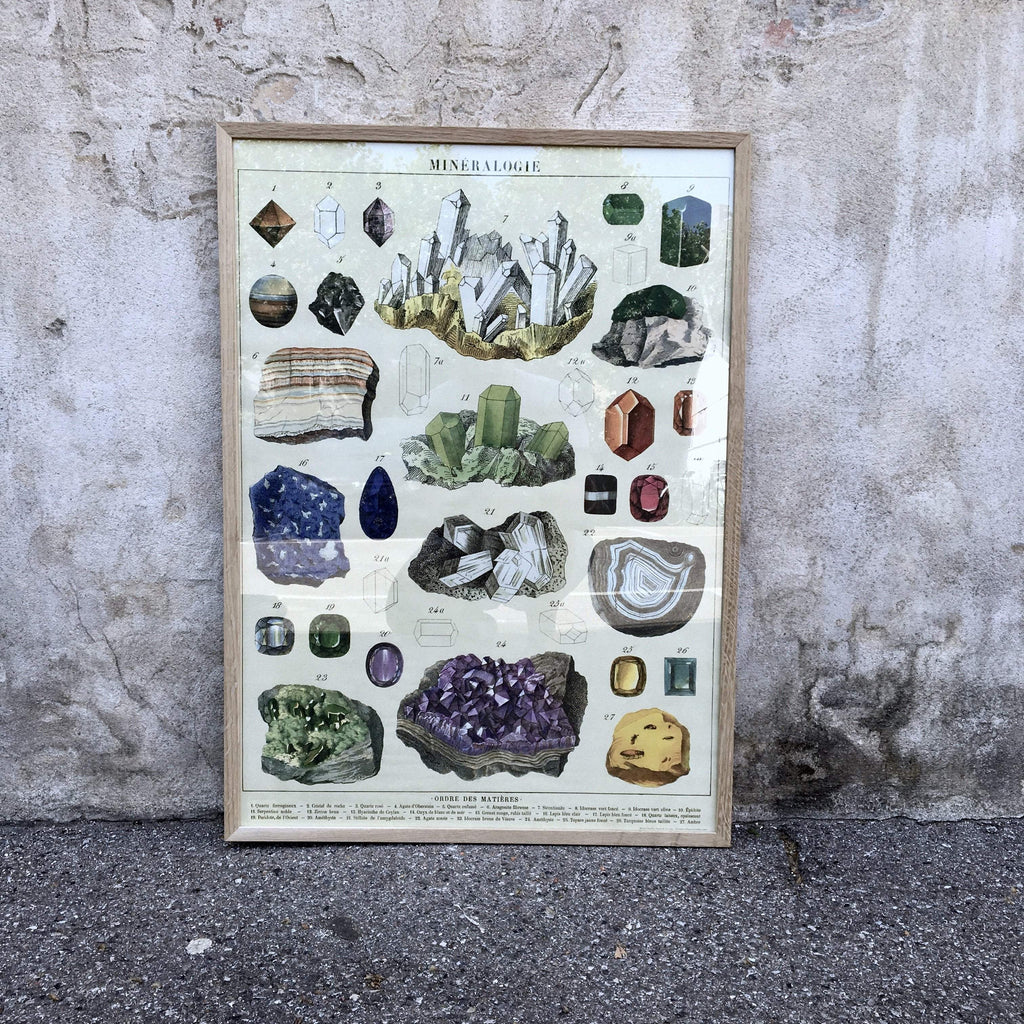 Cavallini Print Plakat // Mineralogi