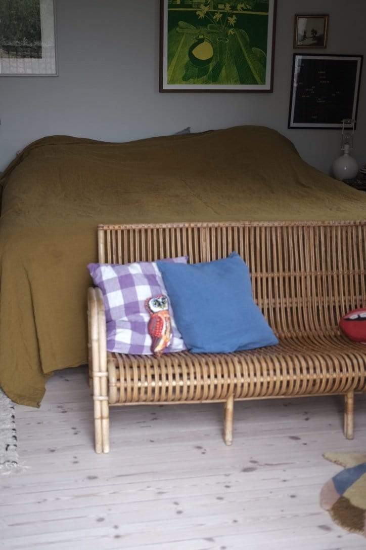 Linge Particulier Puder Hørpude // 50x50 // Bleu Atlantique