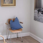 Linge Particulier Puder Hørpude // 50x50 // Bleu Atlantique