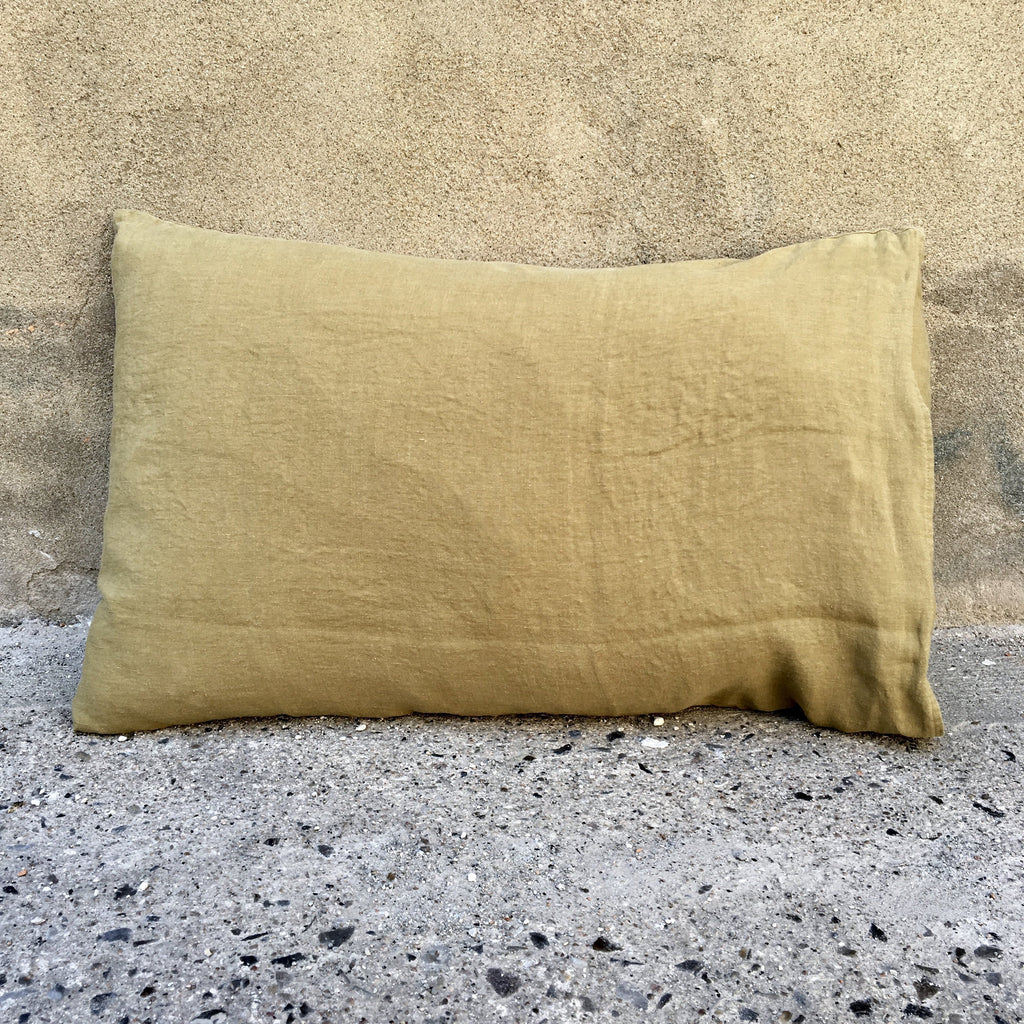 Linge Particulier Puder Hørpude // 50x70 // Curry