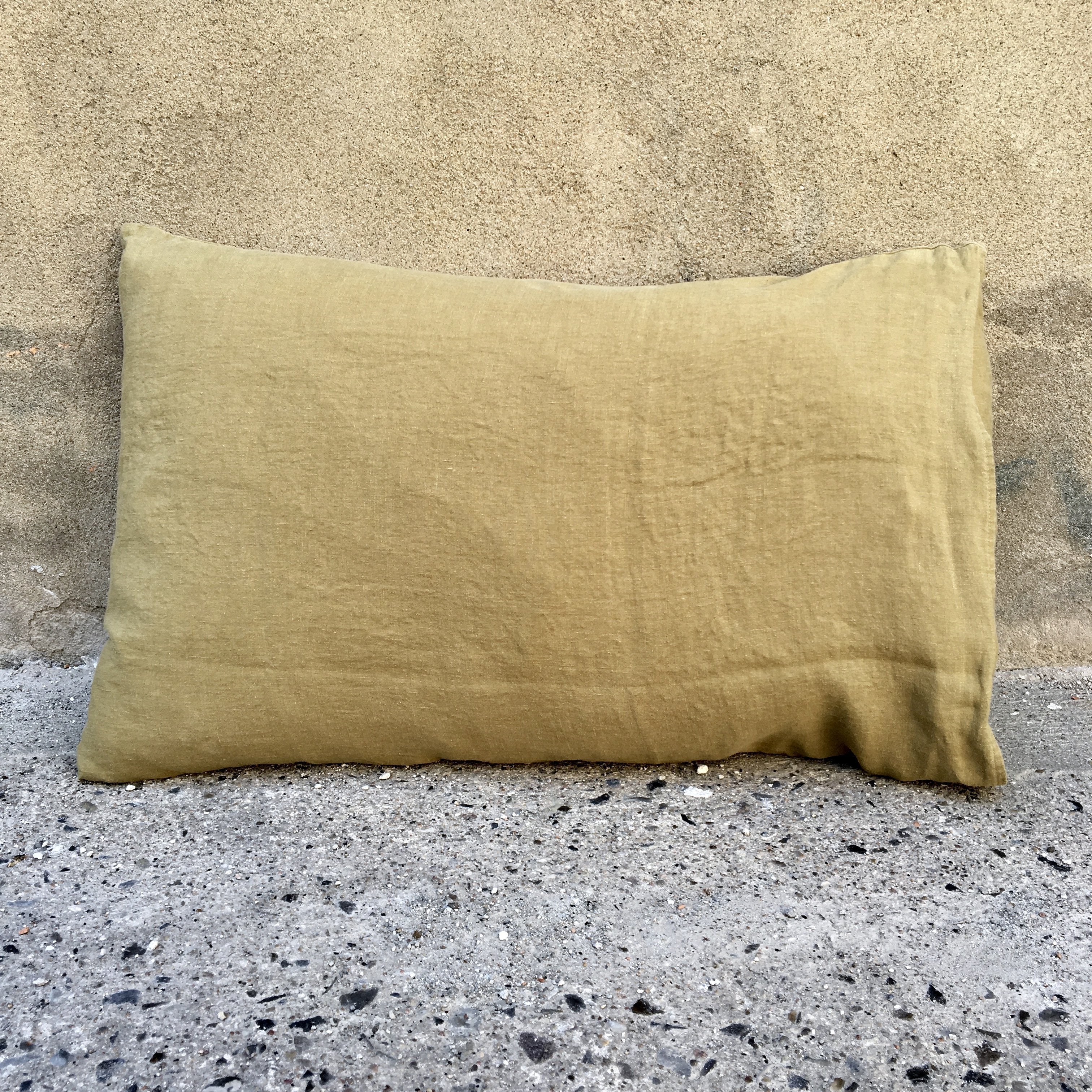 Linge Particulier Puder Hørpude // 50x70 // Curry