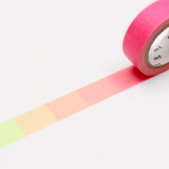 MT Tape Tape mt Masking Tape // fluoserende pink til grøn