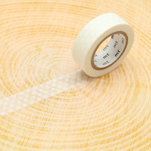 MT Tape washi-tape • Hvid Prik • 15 mm